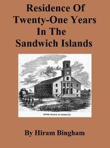 COVER: Residence of Twenty-One Years in the Sandwich Islands